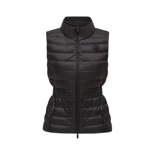 Moncler Logo Patch Zip-Up Down Vest