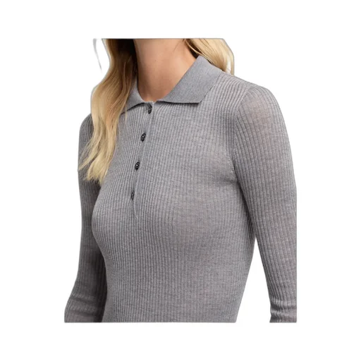 Moncler Button Detailed Long-Sleeved Polo Shirt