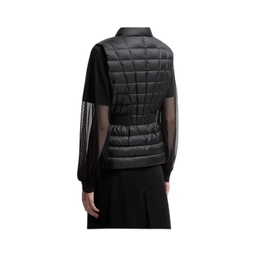 Moncler Logo Patch Zip-Up Down Vest