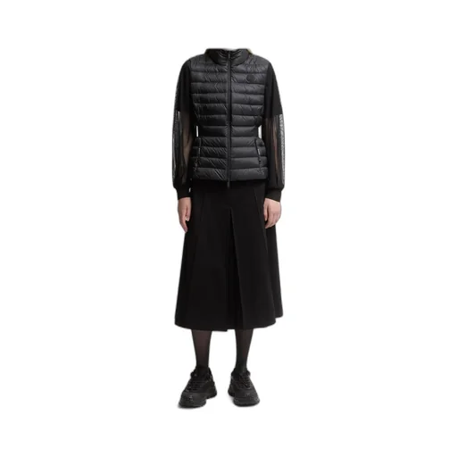 Moncler Logo Patch Zip-Up Down Vest