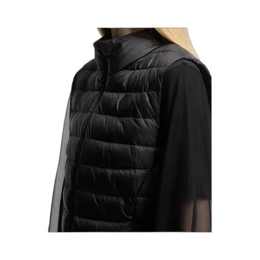 Moncler Logo Patch Zip-Up Down Vest