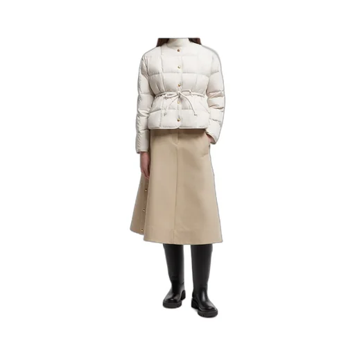 Moncler Caramagne Buttpn-Up Belted Jacket