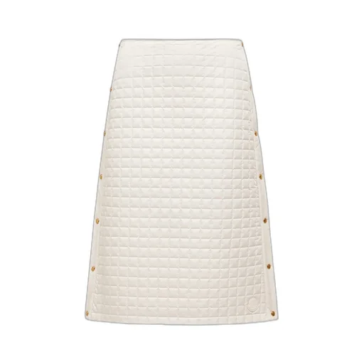 Moncler Square-Quilted Padded Midi Skirt