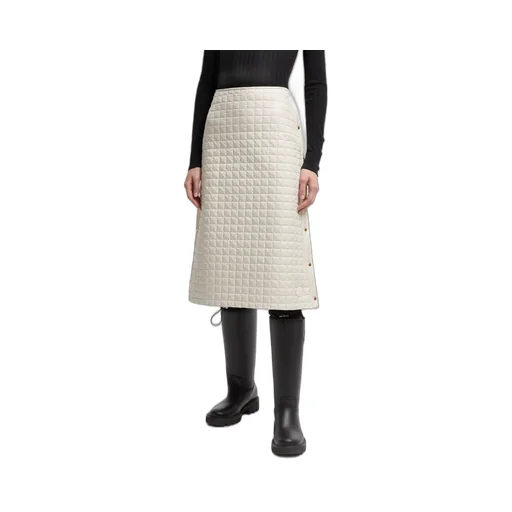 Moncler Square-Quilted Padded Midi Skirt
