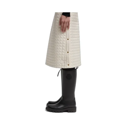 Moncler Square-Quilted Padded Midi Skirt