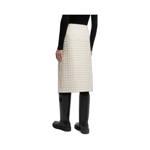 Moncler Square-Quilted Padded Midi Skirt