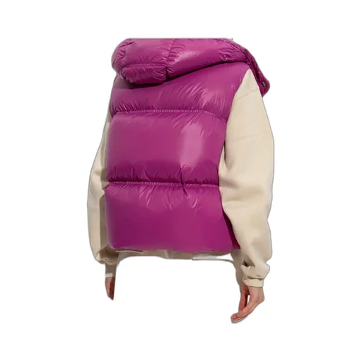 Moncler Pario Logo Patch Hooded Padded Vest