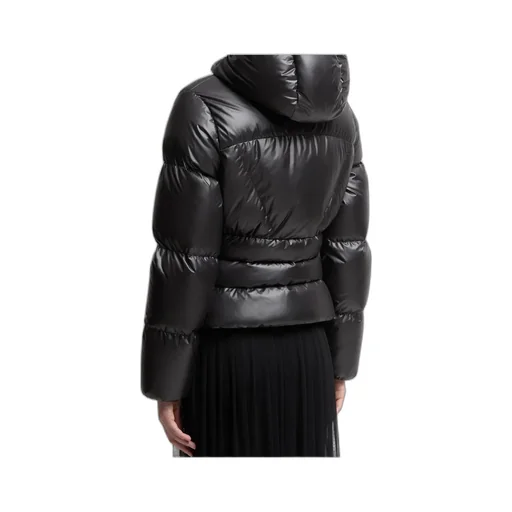 Moncler Wineck Hooded Quilted Short Down Jacket