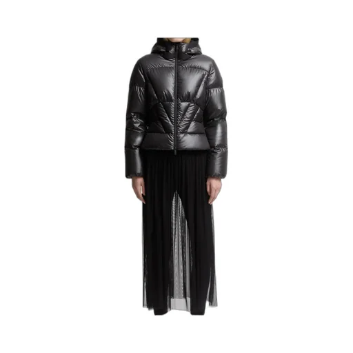 Moncler Wineck Hooded Quilted Short Down Jacket