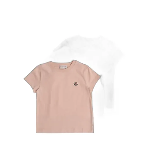 Moncler Enfant Logo Patch Three Pack Of T-Shirts