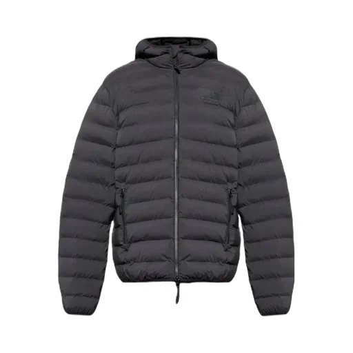 Ea7 Emporio Armani Logo Patch Zip-Up Jacket