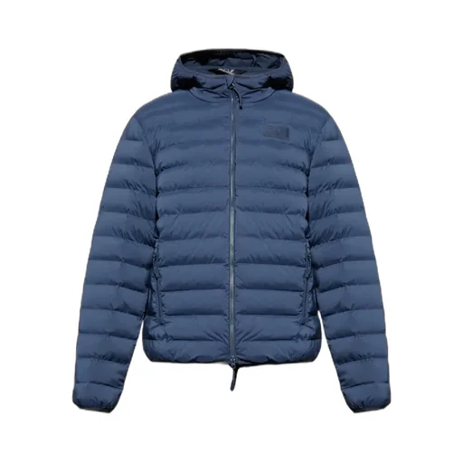 Ea7 Emporio Armani Logo Patch Zip-Up Jacket
