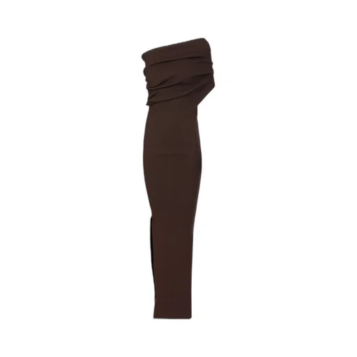 Rick Owens Athena One-Shoulder Knitted Dress
