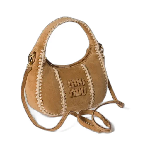 Wander Suede And Crochet Bag