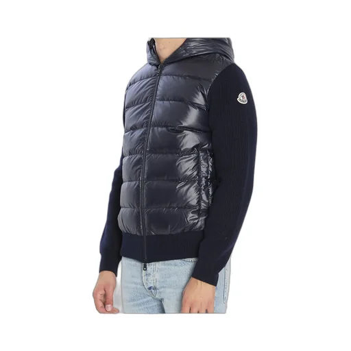 Moncler Shiny Padded Zip-Up Cardigan