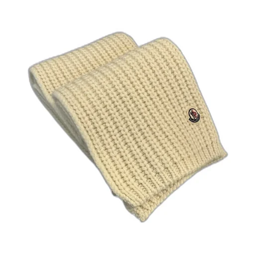 Moncler Logo Patch Knitted Scarf