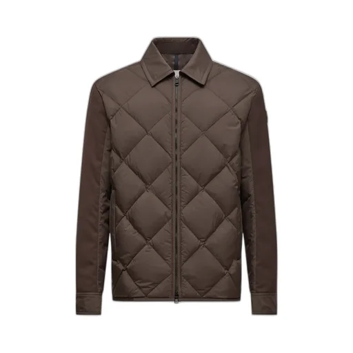 Aiguille Diamond-Quilted Down Shirt Jacket