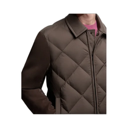 Aiguille Diamond-Quilted Down Shirt Jacket