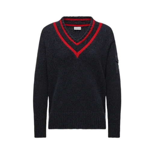 Moncler V-Neck Long Sleeved Sweater