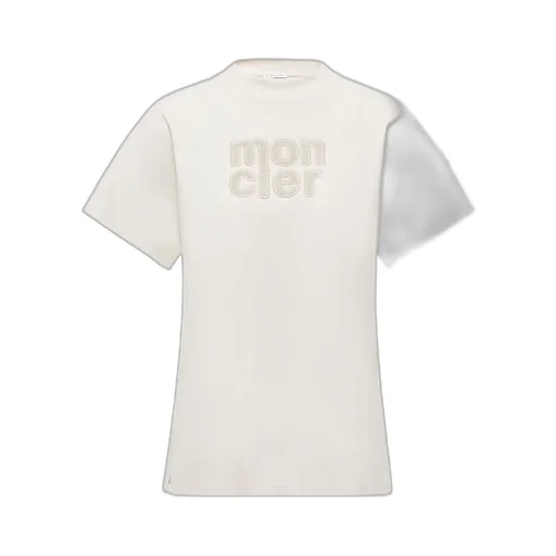Moncler Logo Embroidered Crewneck T-Shirt