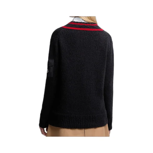Moncler V-Neck Long Sleeved Sweater