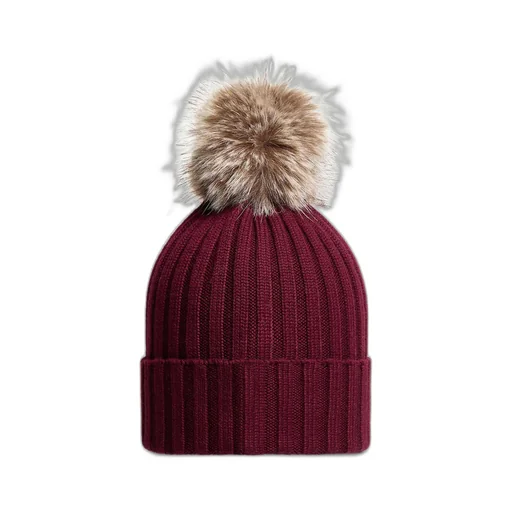 Wool Beanie With Pom Pom