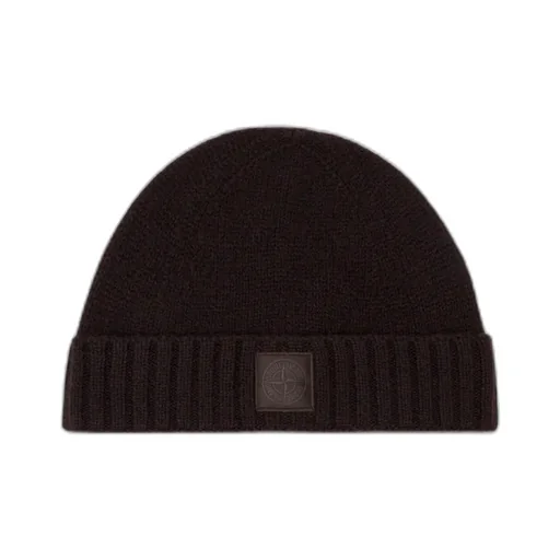 Stone Island Logo Patch Knitted Beanie