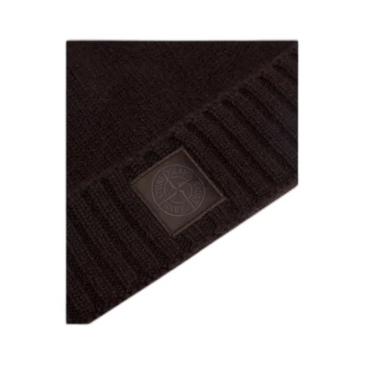 Stone Island Logo Patch Knitted Beanie