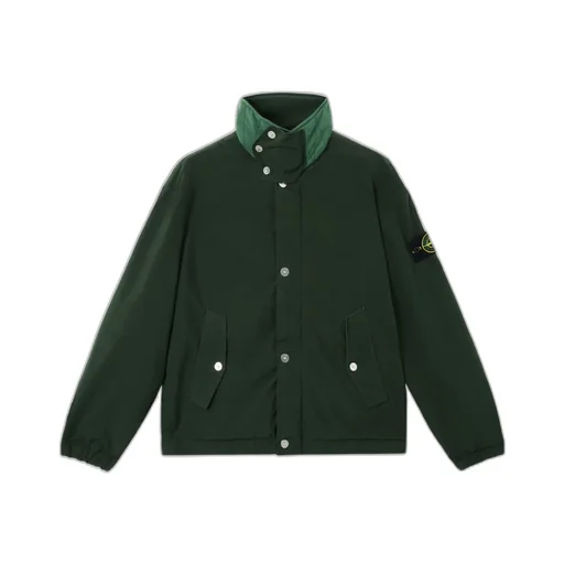 Stone Island Logo Patch Elasticated-Hem Jacket