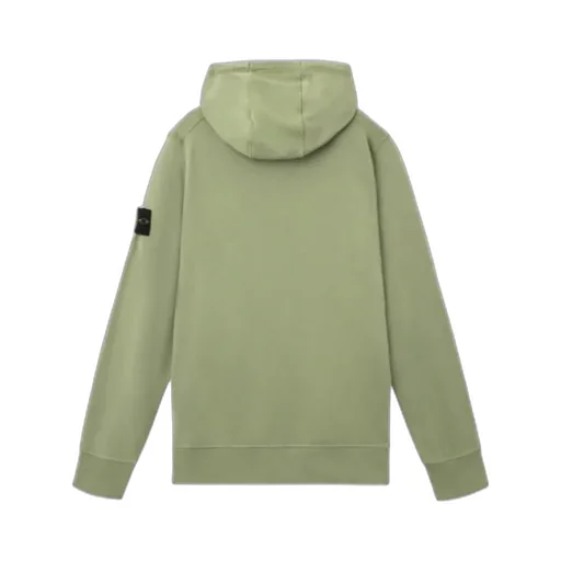 Stone Island Logo Patch Zip-Up Hoodie