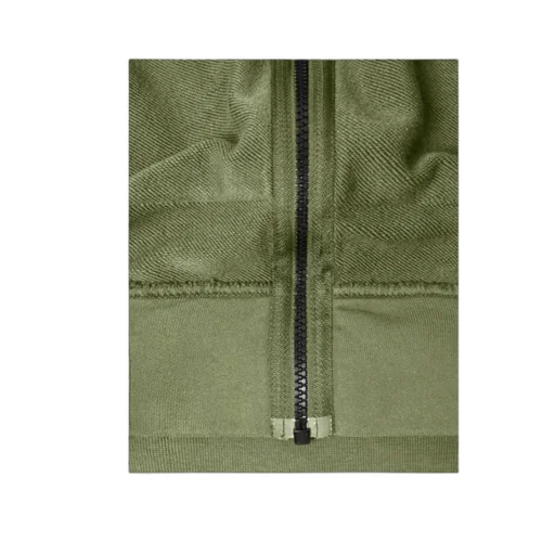 Stone Island Logo Patch Zip-Up Hoodie
