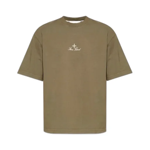 Stone Island Logo Printed Short-Sleeved T-Shirt