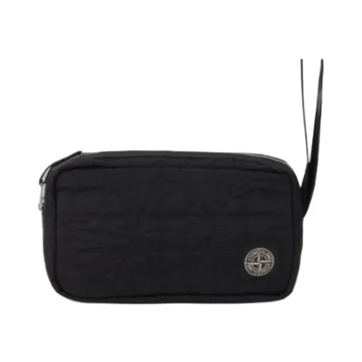 Stone Island Logo Patch Zipped Wrist Pouch