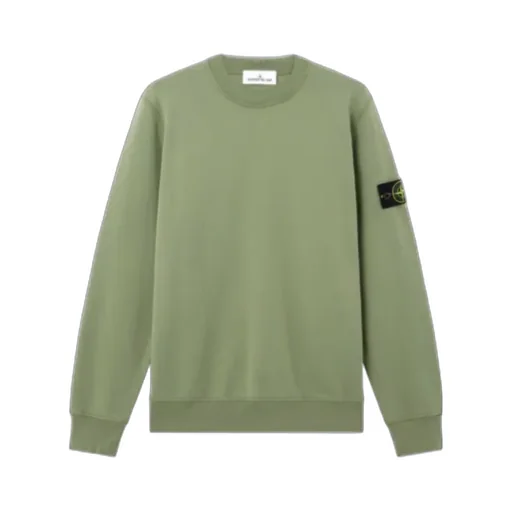Stone Island Logo Patch Crewneck Sweatshirt