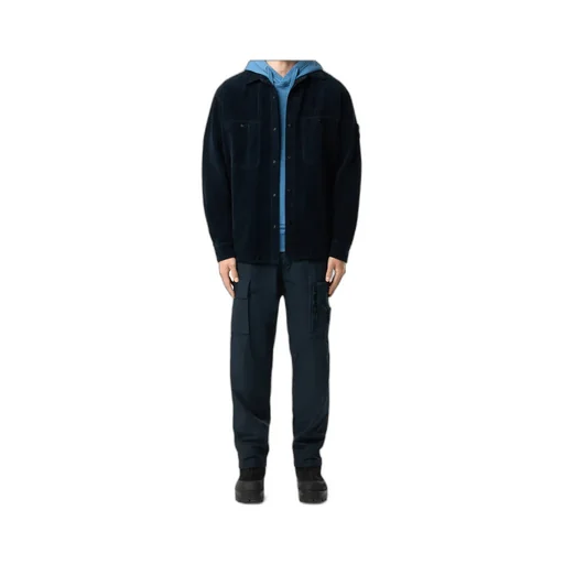 Stone Island Compass Patch Buttoned Overshirt