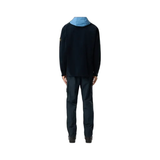 Stone Island Compass Patch Buttoned Overshirt