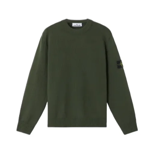 Stone Island Logo Patch Crewneck Sweatshirt