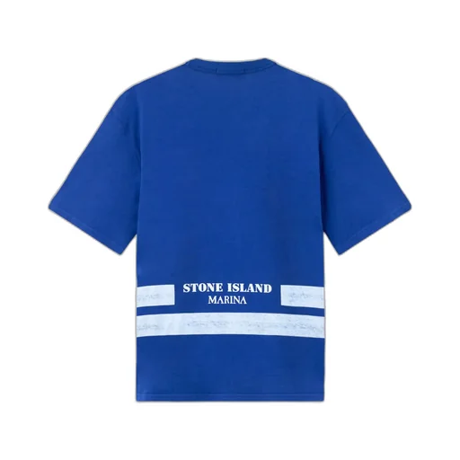 Oversized-Fit Short-Sleeve T-Shirt With Printed Bands