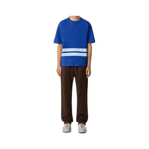 Oversized-Fit Short-Sleeve T-Shirt With Printed Bands
