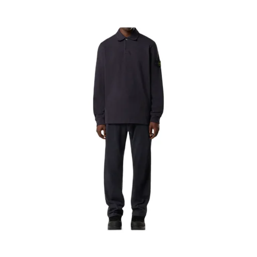Long-Sleeved Polo Shirt