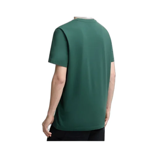 Flocked Logo Cotton T-Shirt