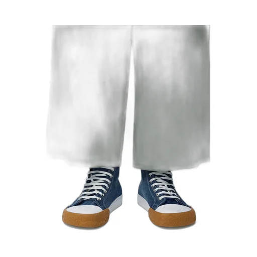 Bloc High-Top Sneaker In Denim