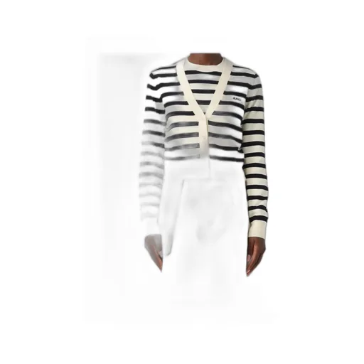 A.P.C. Gaelle Striped Knit Cardigan
