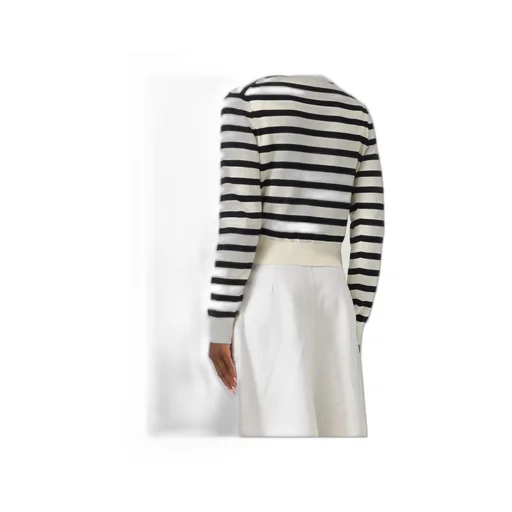 A.P.C. Gaelle Striped Knit Cardigan
