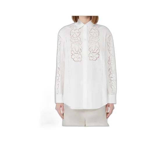 Weekend Max Mara Relaxed-Fit Embroidered Poplin Shirt