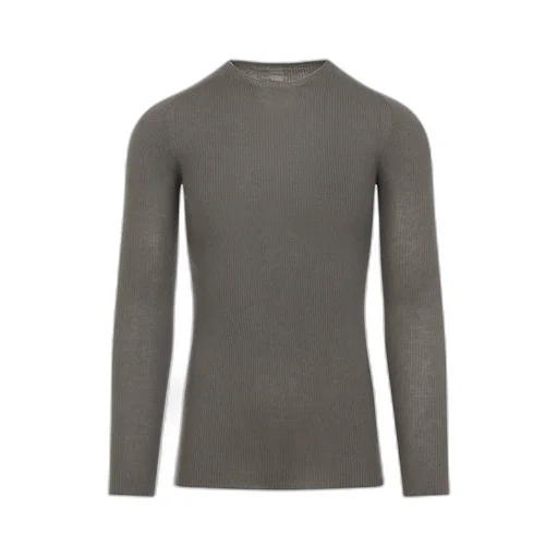 Rick Owens Ribbed Round Neck Pullover