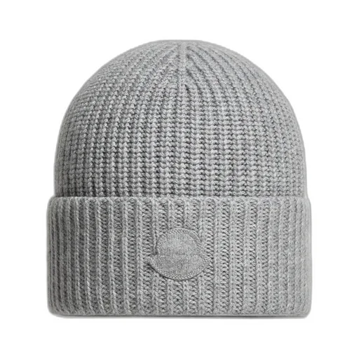 Moncler Logo Patch Knitted Beanie