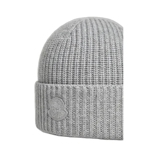 Moncler Logo Patch Knitted Beanie