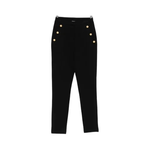 Button-Detail Trousers
