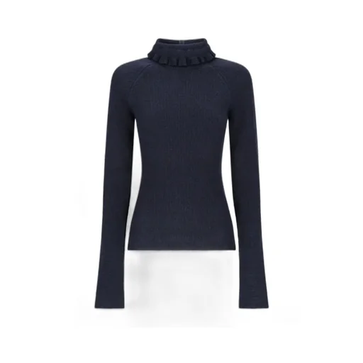 Ruffled Long-Sleeve Top